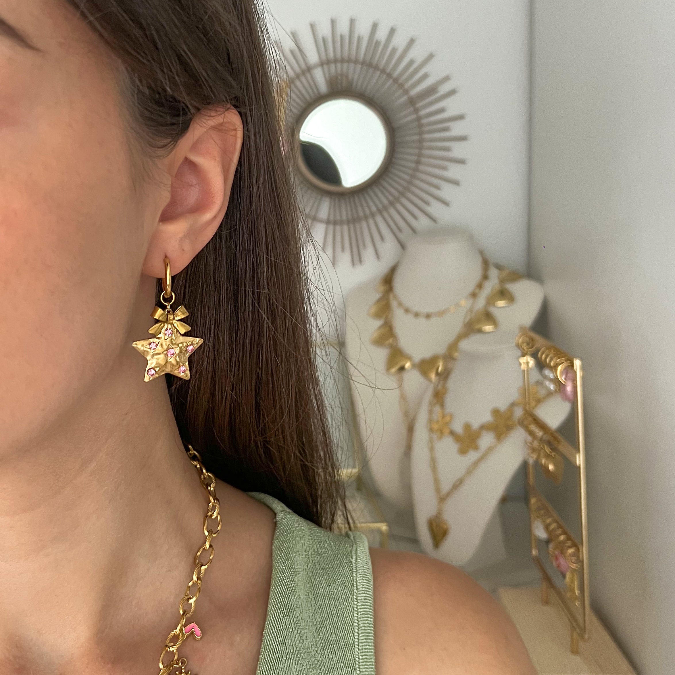 girly pop oorbellen