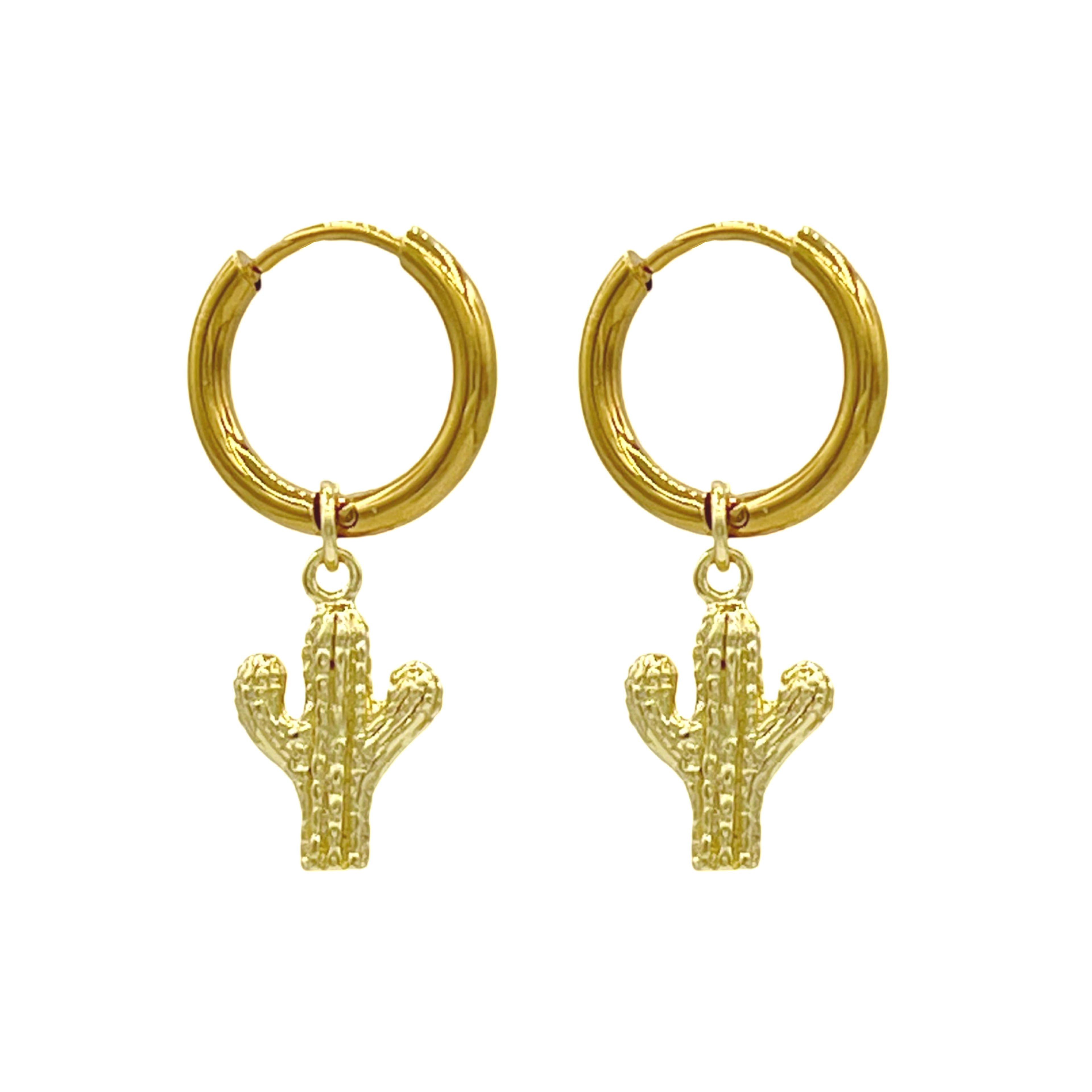 cactus oorbellen