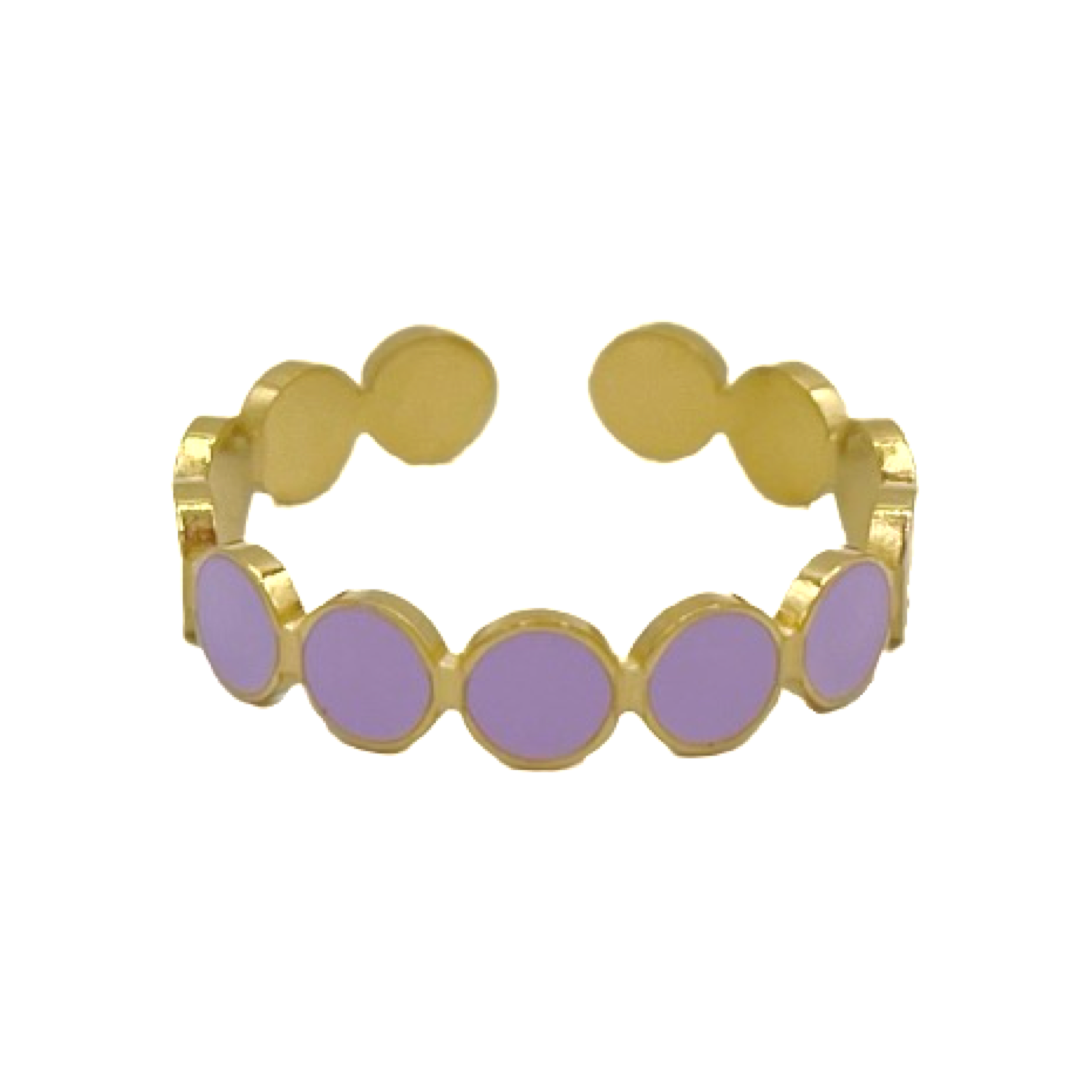 lavender dots ring