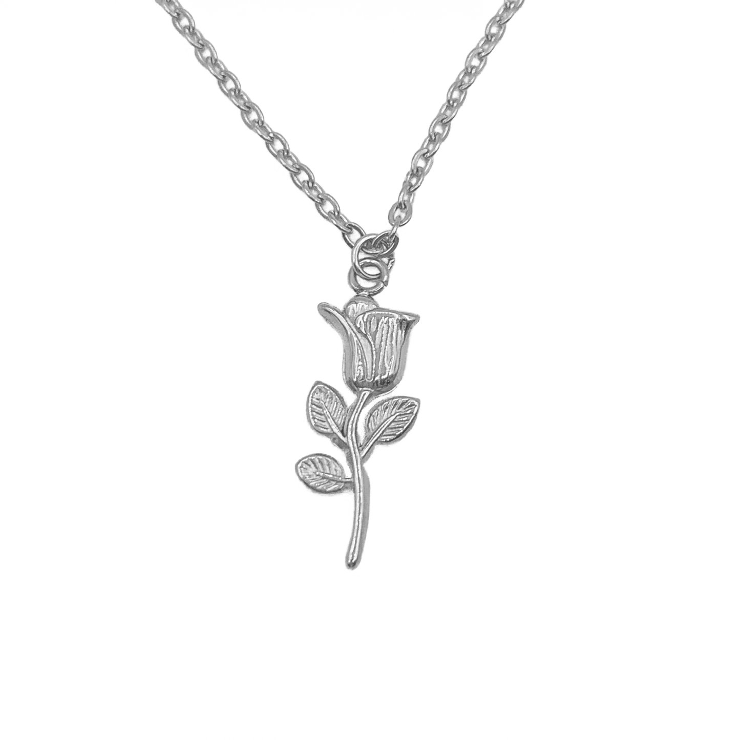 rose ketting - zilver