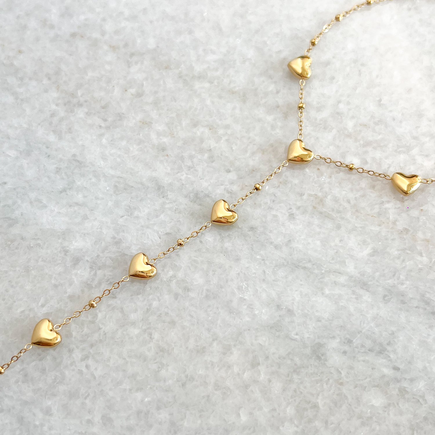 hearts hand chain