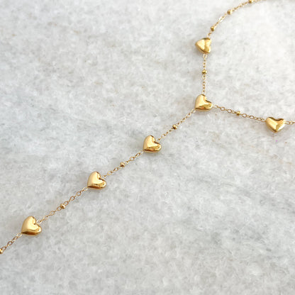 hearts hand chain