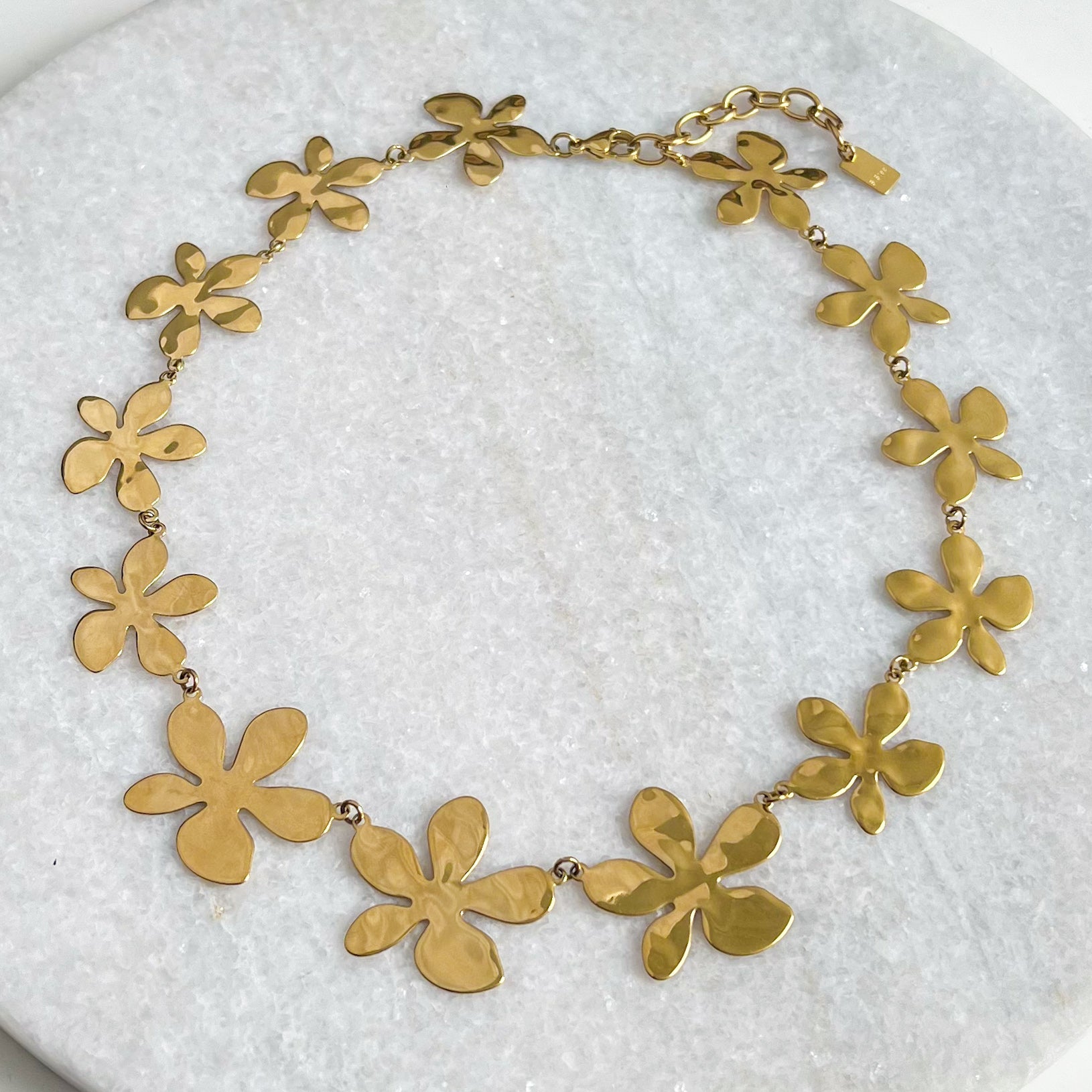 chunky flower ketting