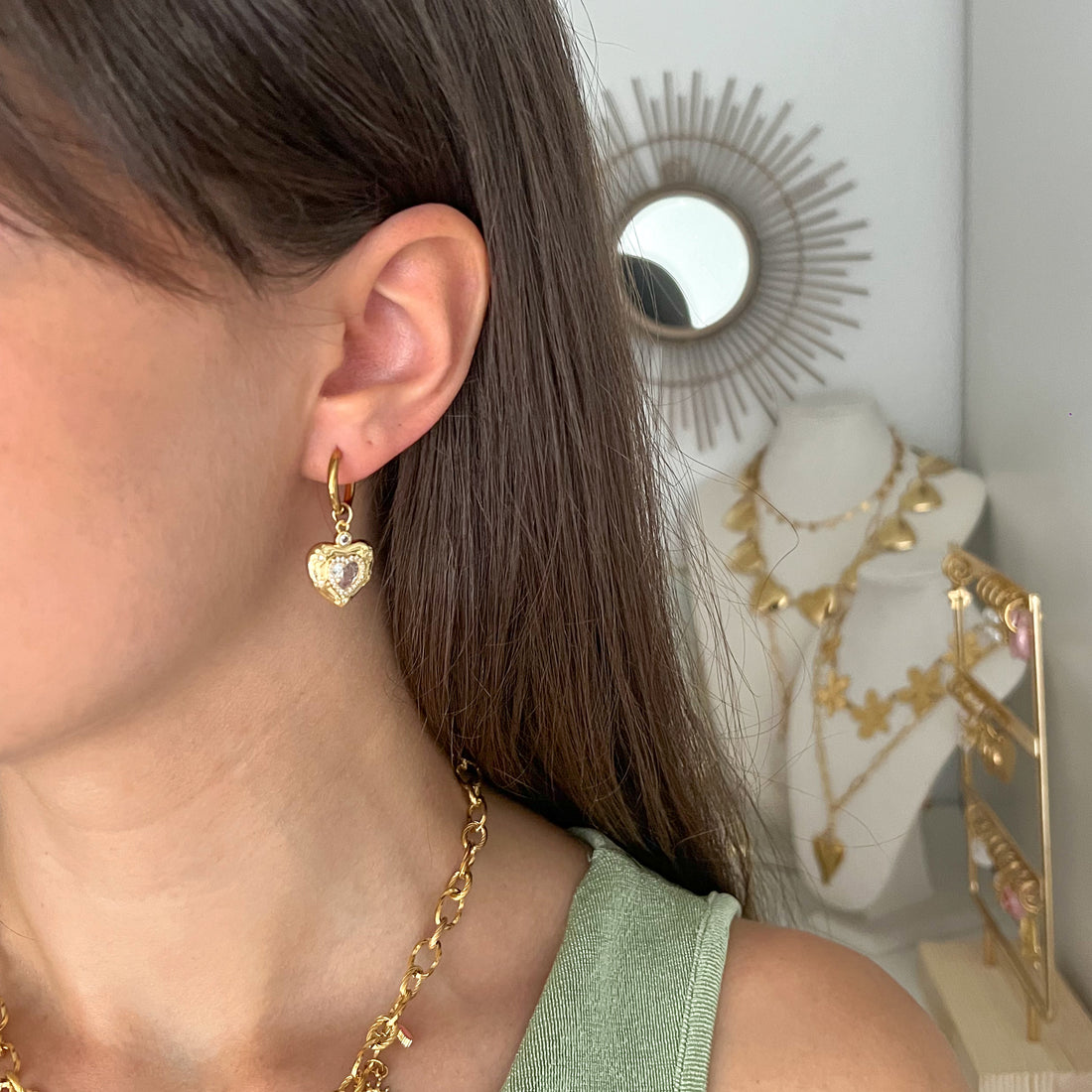love charm oorbellen