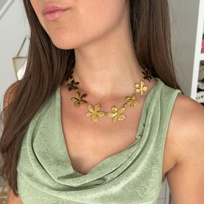 chunky flower ketting