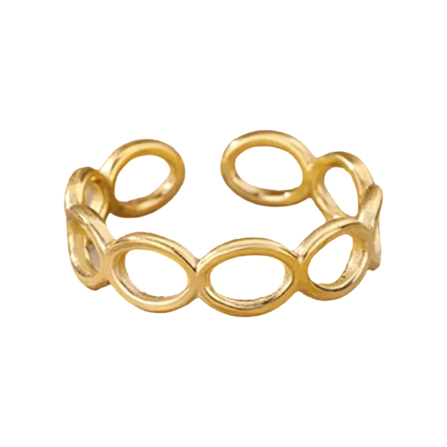 #18 connected ring - goud