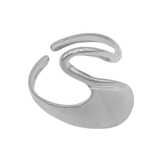 swirly ring - zilver