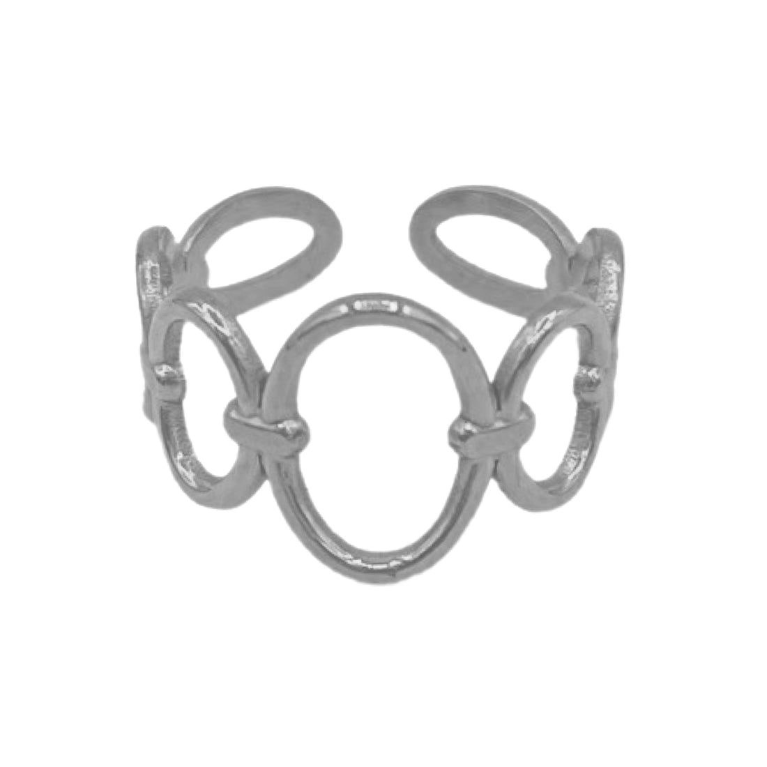 loopy ring - zilver