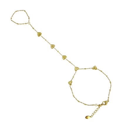 hearts hand chain