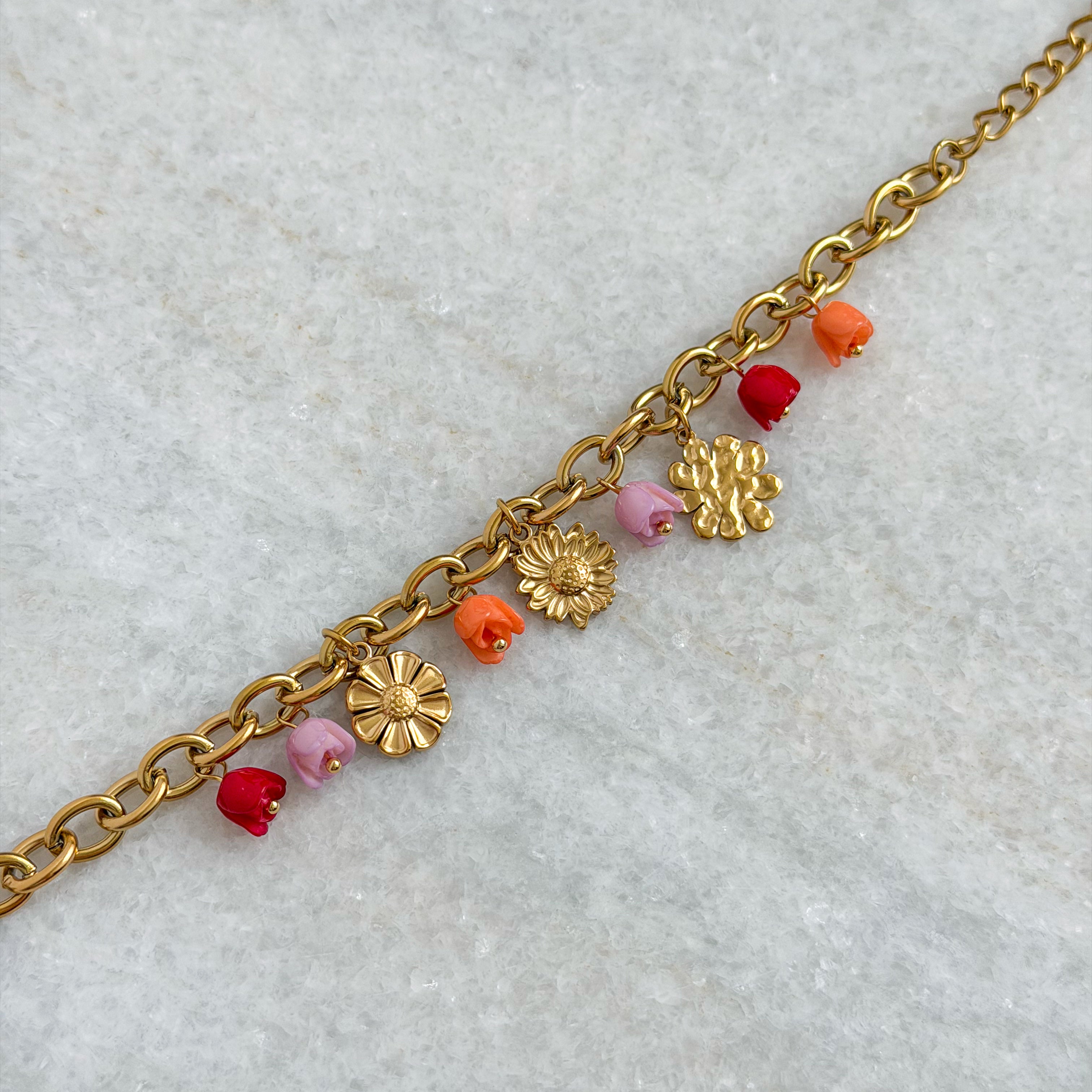 colorful petals armband