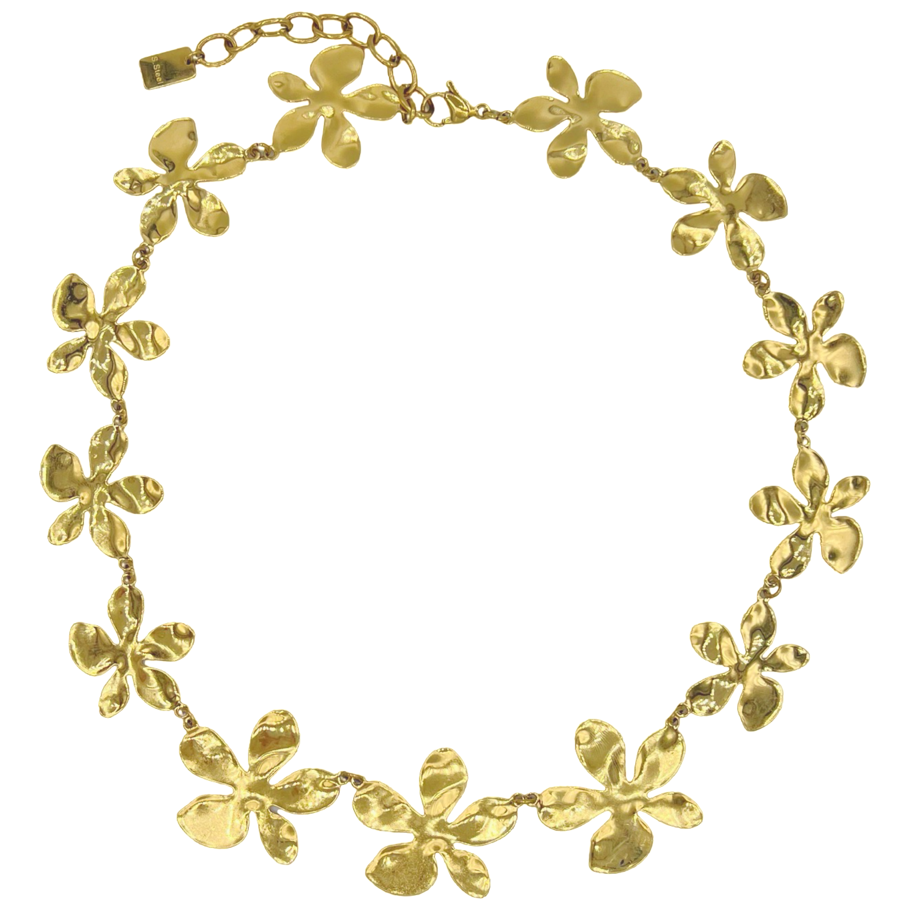 chunky flower ketting