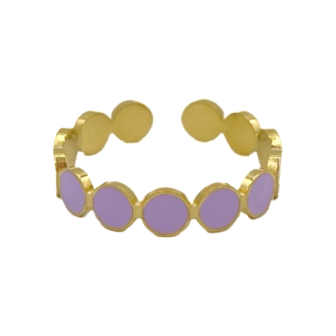 lavender dots ring