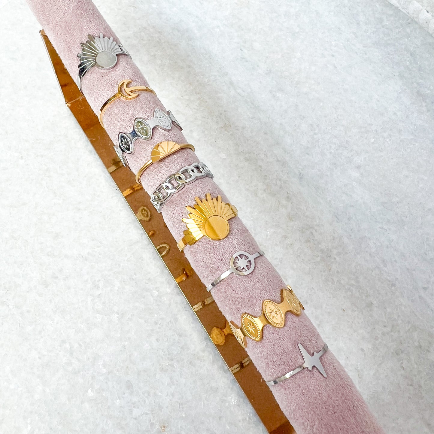 star plates ring - goud