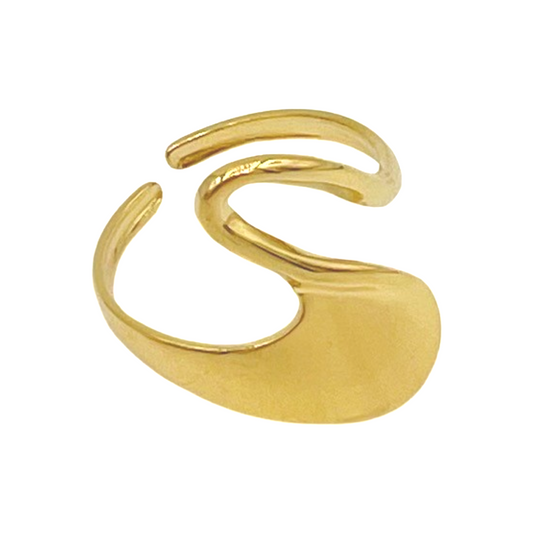 swirly ring - goud