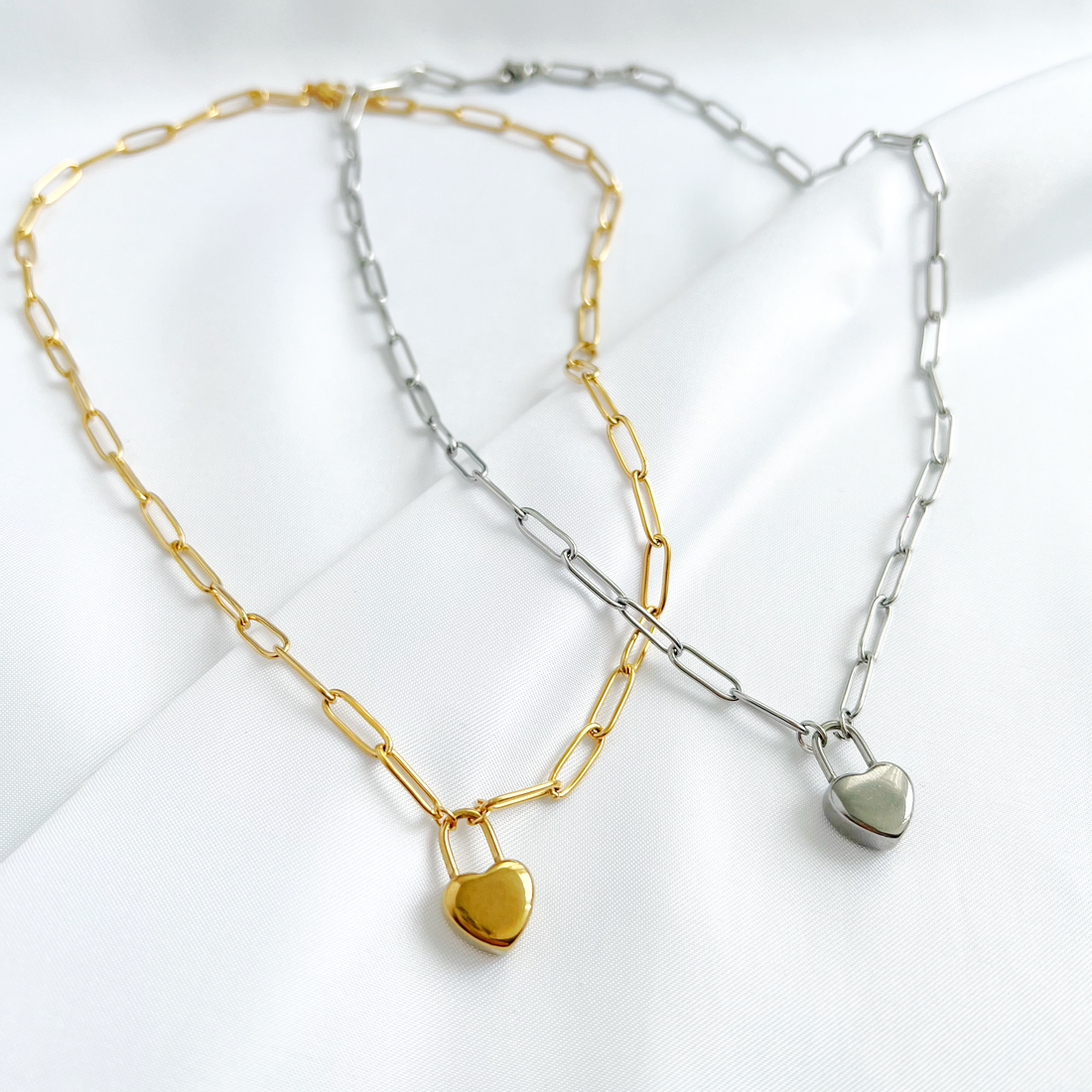 heart lock ketting