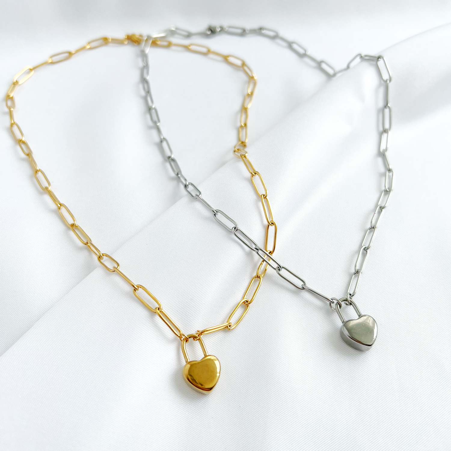 heart lock ketting