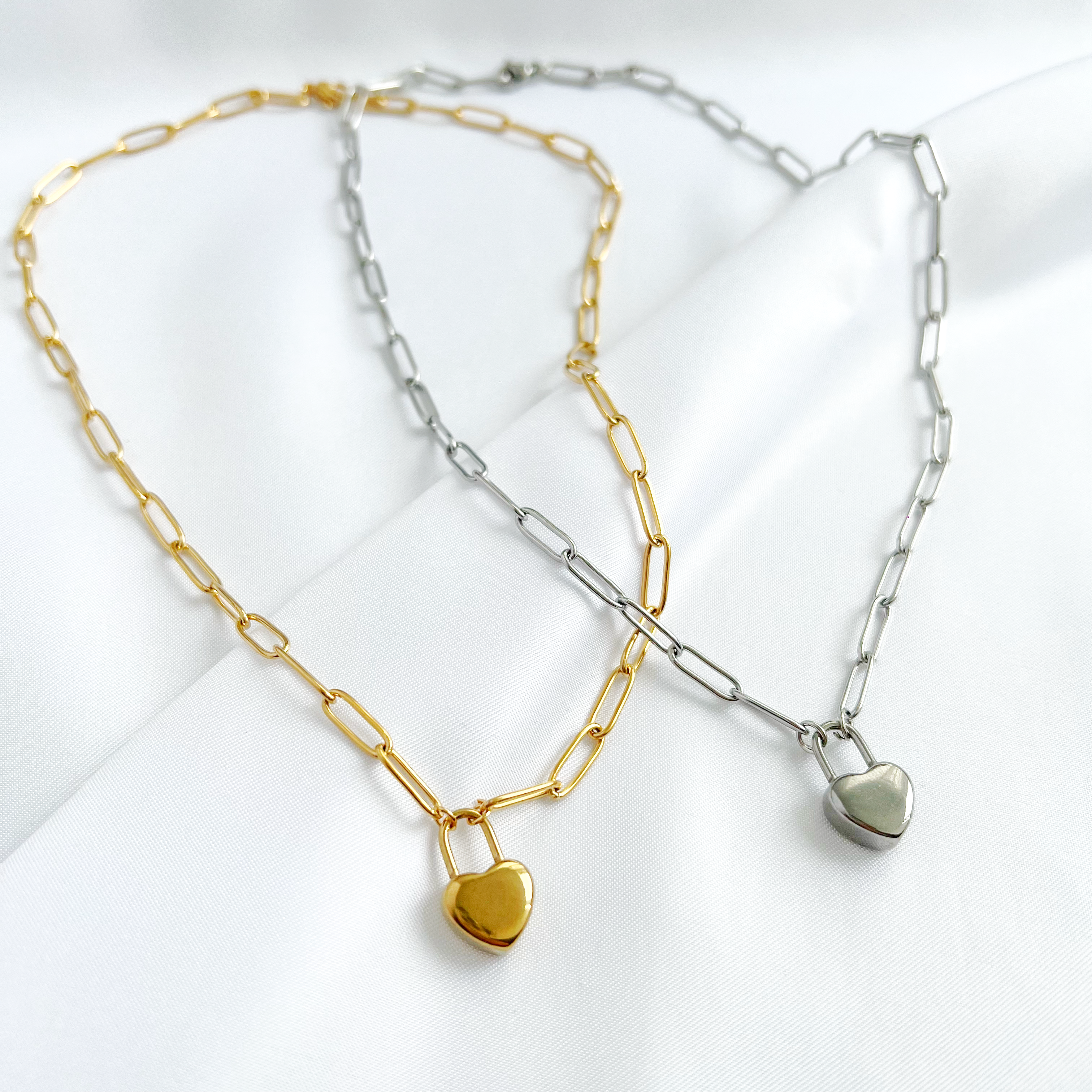 heart lock ketting