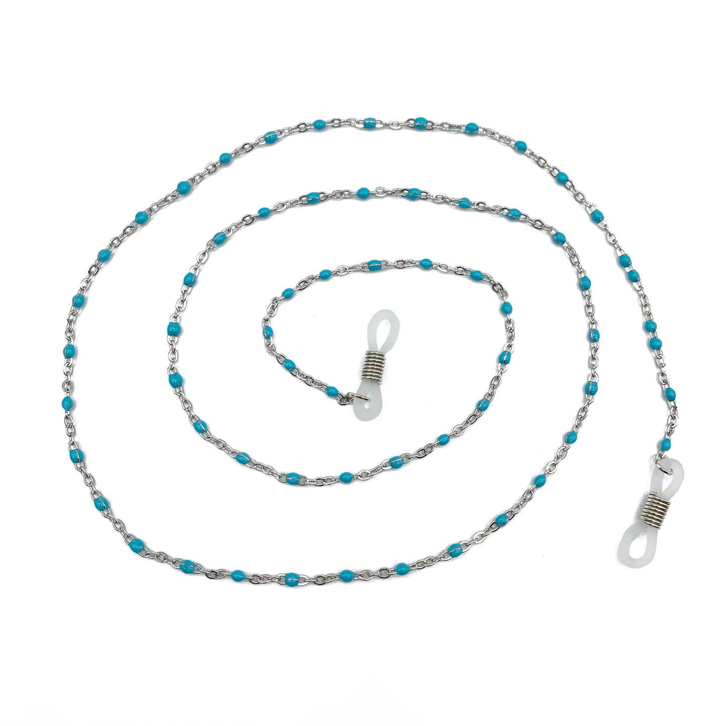 ball chain zonnebril koord - zilver