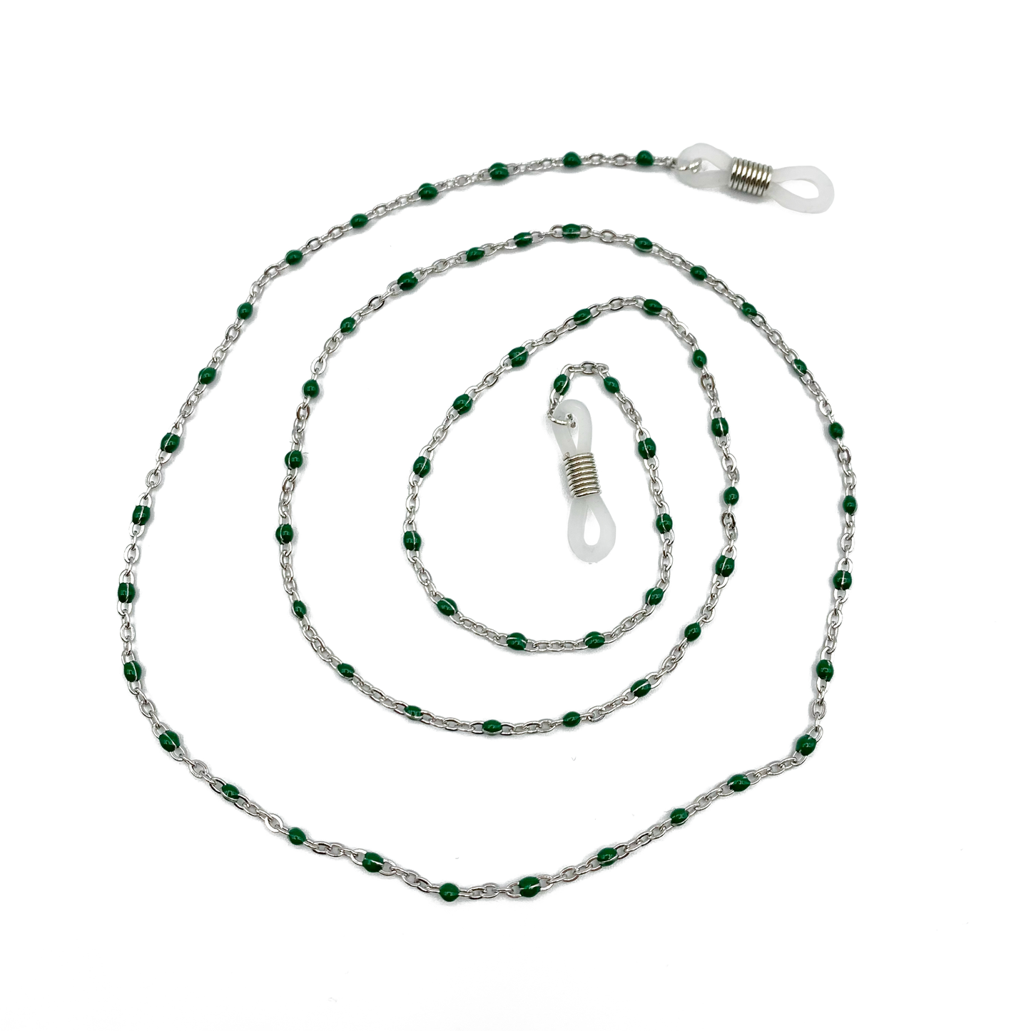 ball chain zonnebril koord - zilver