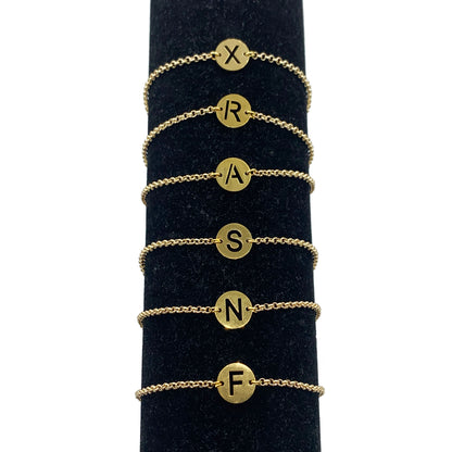initiaal armband - G