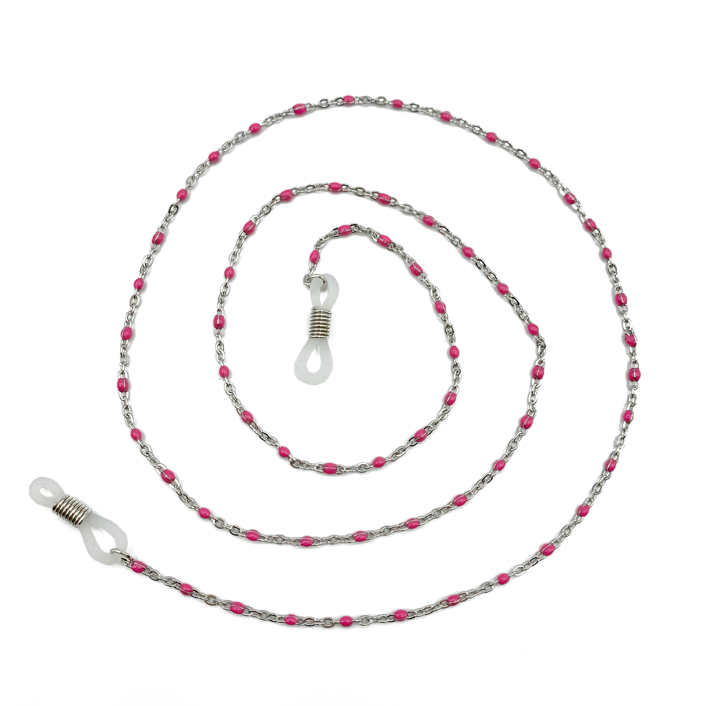 ball chain zonnebril koord - zilver