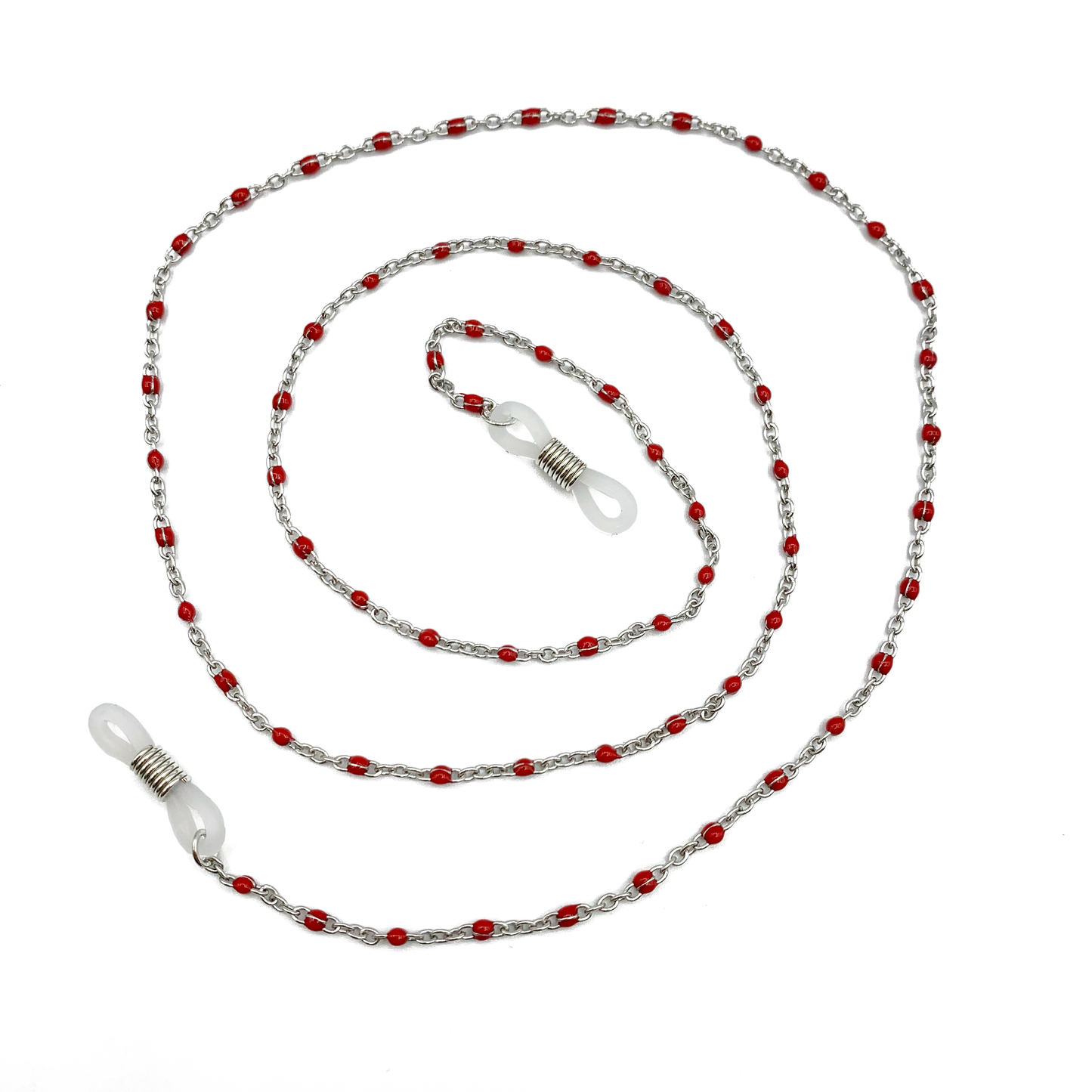 ball chain zonnebril koord - zilver
