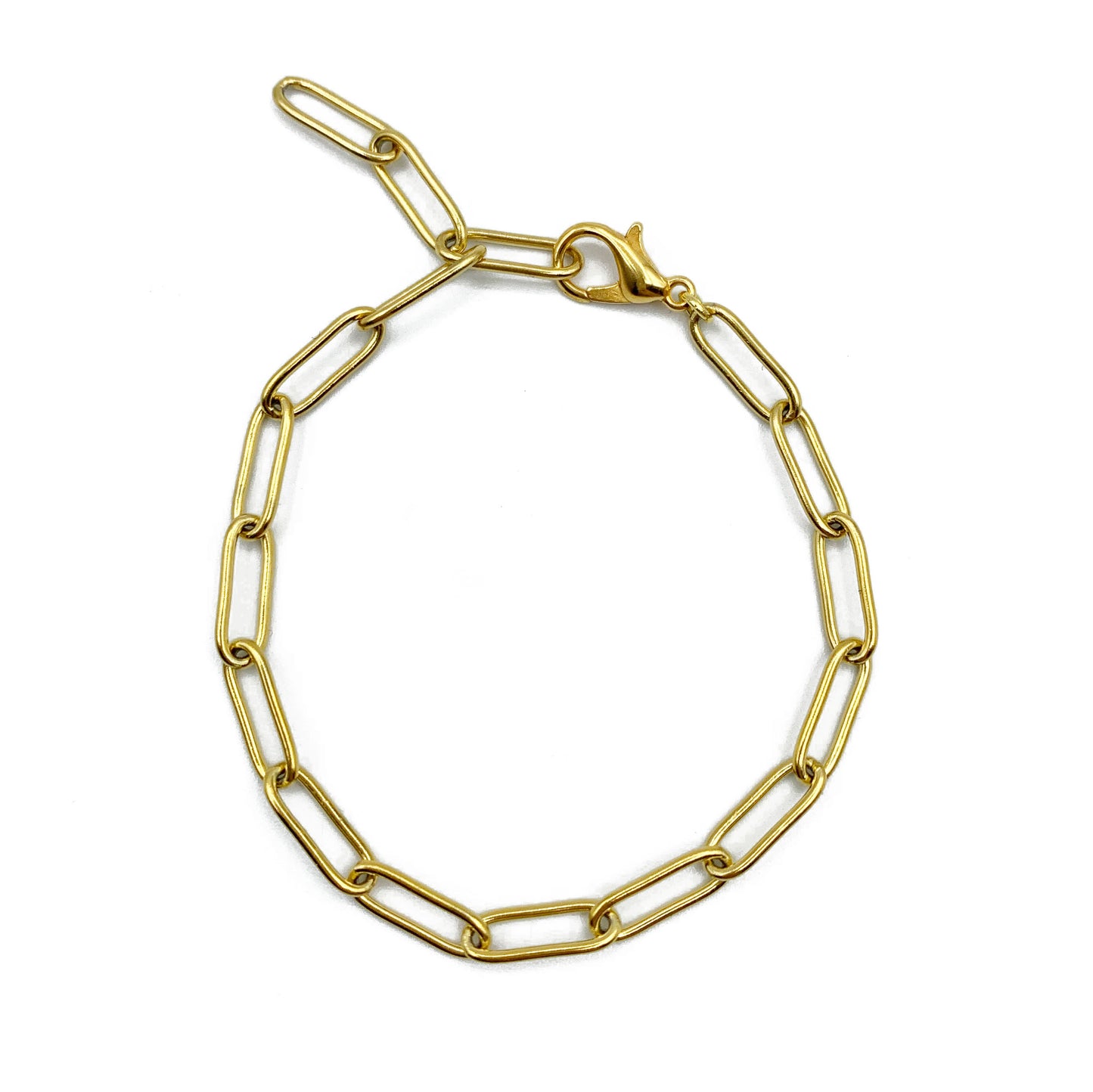 smooth chain armband - goud