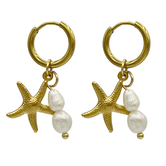 under the sea oorbellen - goud